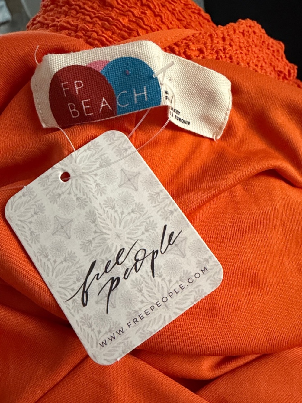 Free People FP Beach tangerine orange maxi dress - Picture 9 of 11